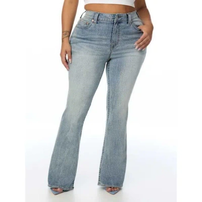 True Religion Women's Plus Becca Mid Rise Bootcut Jean In Blue
