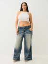 True Religion Women's Bobbi Big T Baggy Jeans In Blue