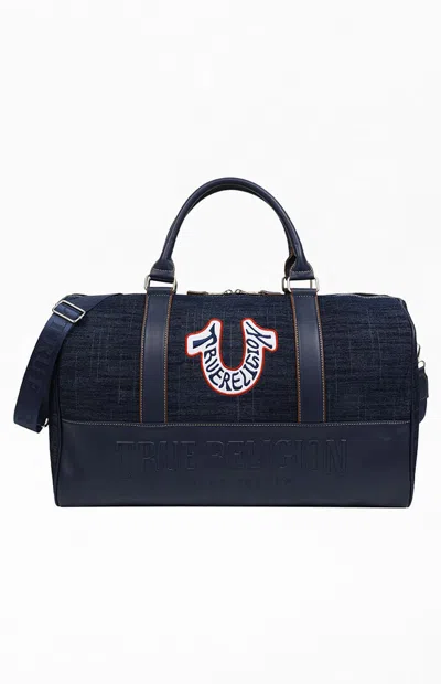 True Religion Women's Retro Horseshoe Denim Weekender Bag In Dark Denim