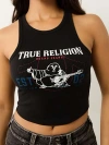 True Religion Goddess Crop Tank In Black