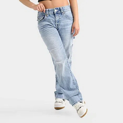 True Religion Women's Ricki Big T Relaxed Carpenter Jeans In Light Wash