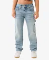 True Religion Women's Ricki Relaxed Big T Flap Jeans In Honey Glaze