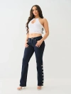 True Religion Women's Sailor Button Baby Bootcut Jean