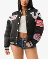 True Religion Oversize Varsity Jacket In Multi