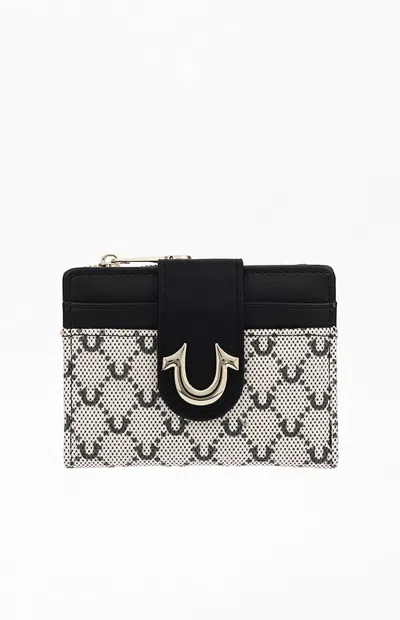 True Religion Women's Signature Horseshoe Tab Wallet In Black