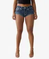True Religion Spicy Flap Pocket Denim Shorts In Moon Daisy