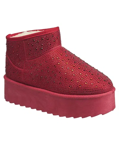 True Religion Women's Terry Rhinestone Boot In Red