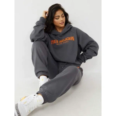True Religion Women's True Relaxed Hoodie In Gray