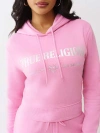 True Religion Women's  Metallic Hoodie In Pink