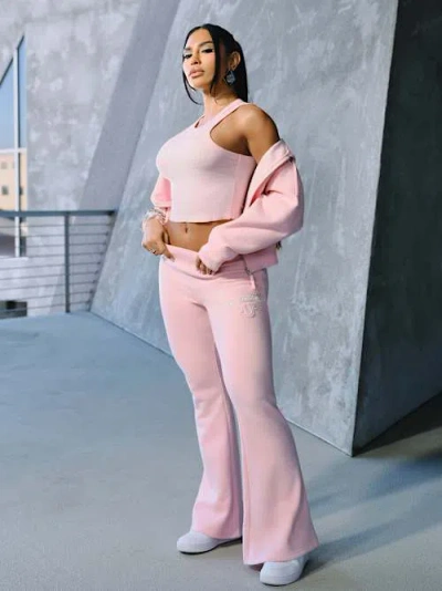True Religion Women's  X Ford Big T Flare Sweat Pant In Pink