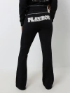 True Religion Women's  X Playboy Crystal Bootcut Sweat Pant In Black