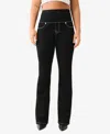 True Religion Truly Snatched Becca High Rise Bootcut Jean In Black Rinse