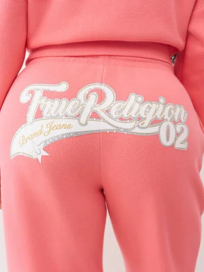 True Religion Women's Varsity Straight Leg Sweatpant