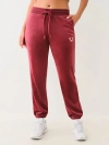 True Religion Elastic Waist Sweatpants In Red