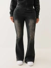 True Religion Women's Vintage Low Rise Flare Sweat Pant In Black