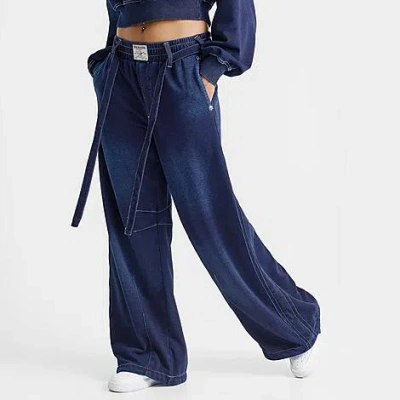 True Religion Women's Washed Barrel Sweatpants In Blue