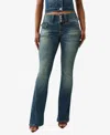 True Religion Joey Flap Pocket Low Rise Flare Jeans In Blue