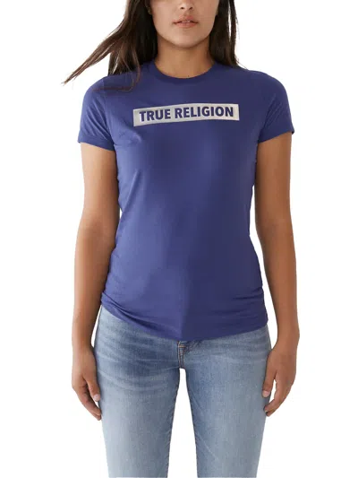 True Religion Womens Cotton Logo Graphic T-shirt In Multi
