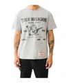 True Religion World Tour Graphic Heavyweight Tee In White