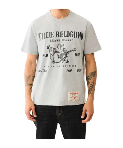 True Religion World Tour Graphic Heavyweight Tee In White