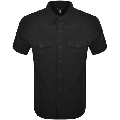 True Religion Woven Short Sleeve Shirt Black