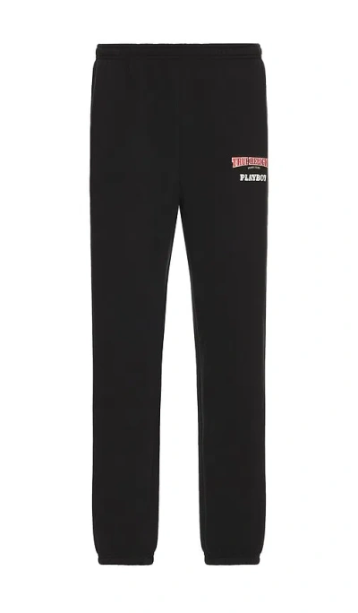 True Religion X Playboy Fleece Jogger In Black