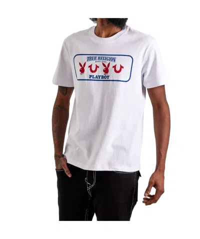 True Religion X Playboy Short Sleeve T-shirt In White