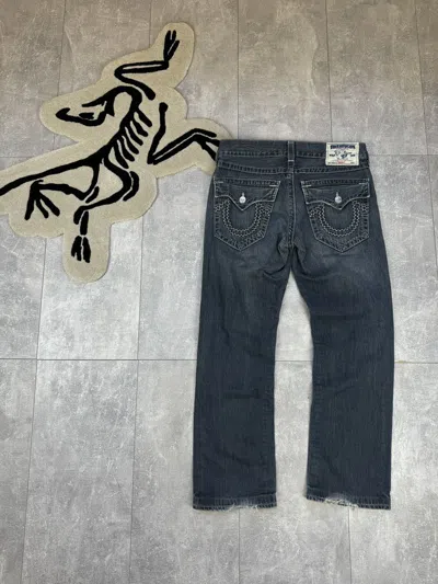 Pre-owned True Religion X Vintage Mens Vintage True Religion Jeans Distressed Denim Pants Y2k (size 32)