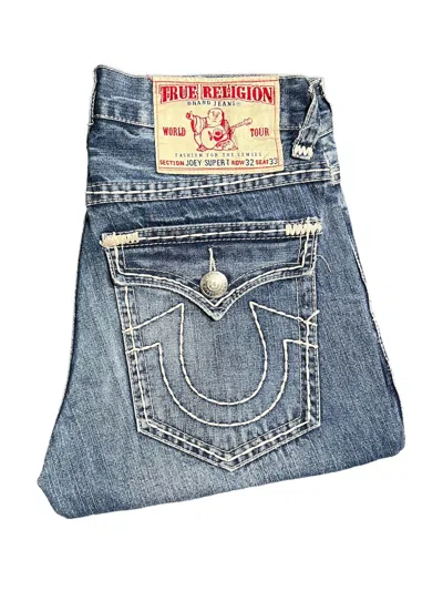 Pre-owned True Religion X Vintage True Religion Joey Super T Y2k Jeans In Denim