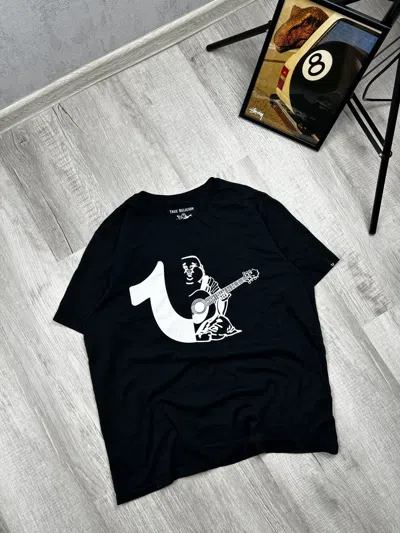 Pre-owned True Religion X Vintage True Religion T Shirt Streetwear In Black