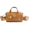 True Religion Zip Top Mini Duffle Handbag