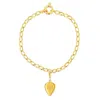 True Rocks Men's 18kt Gold Plated Plectrum Charm Belcher Bracelet In Gold