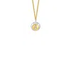 True Rocks Men's 2-tone 18kt Gold-plated & Sterling Silver Mini 8 Ball Pendant On Gold Chain In Silver