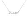 True Rocks Men's "fuck Off" Statement Necklace Sterling Silver In Metallic