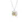 True Rocks Men's Gold / Silver Small Spinning Globe Pendant 2tone 18kt Gold Plated & Sterling Silver In Multi
