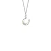 True Rocks Men's Mini Horse Shoe Pendant Sterling Silver In Neutral