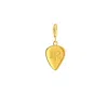 True Rocks Men's Mini Plectrum Charm 18kt Gold Plated In Gold