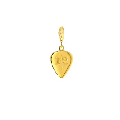 True Rocks Men's Mini Plectrum Charm 18kt Gold Plated
