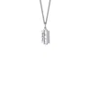 True Rocks Men's Mini Razor Blade Pendant In Sterling Silver In Metallic