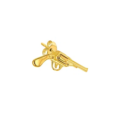 True Rocks Men's Retro Pistol Stud In 18kt Gold Plate