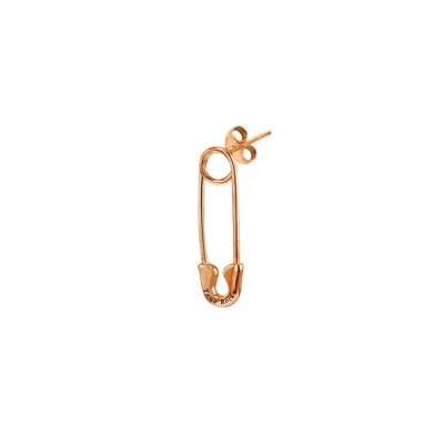 True Rocks Men's Safety Pin Stud Earring 18kt Rose Gold Plated
