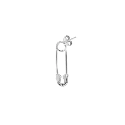 True Rocks Men's Safety Pin Stud Earring Sterling Silver