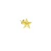 True Rocks Men's Star Stud Earring 18kt Gold Plated In Gold