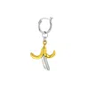 True Rocks Men's Sterling Silver & 18kt Gold-plated 2-tone Mini Banana Charm On Silver Hoop In Silver