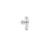 True Rocks Pill Stud Earring In Silver