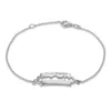 True Rocks Men's Sterling Silver Razor Blade Bracelet In Silver