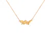 True Rocks Men's Wtf Statement Necklace 18kt Rose Gold Plated In Gold