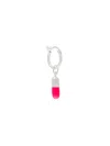 True Rocks Mini Pill Hoop Earring In Silver