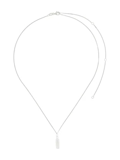 True Rocks Mini Pill Pendant Necklace In Silver
