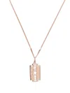 True Rocks Mini Razor Pendant Necklace In Gold